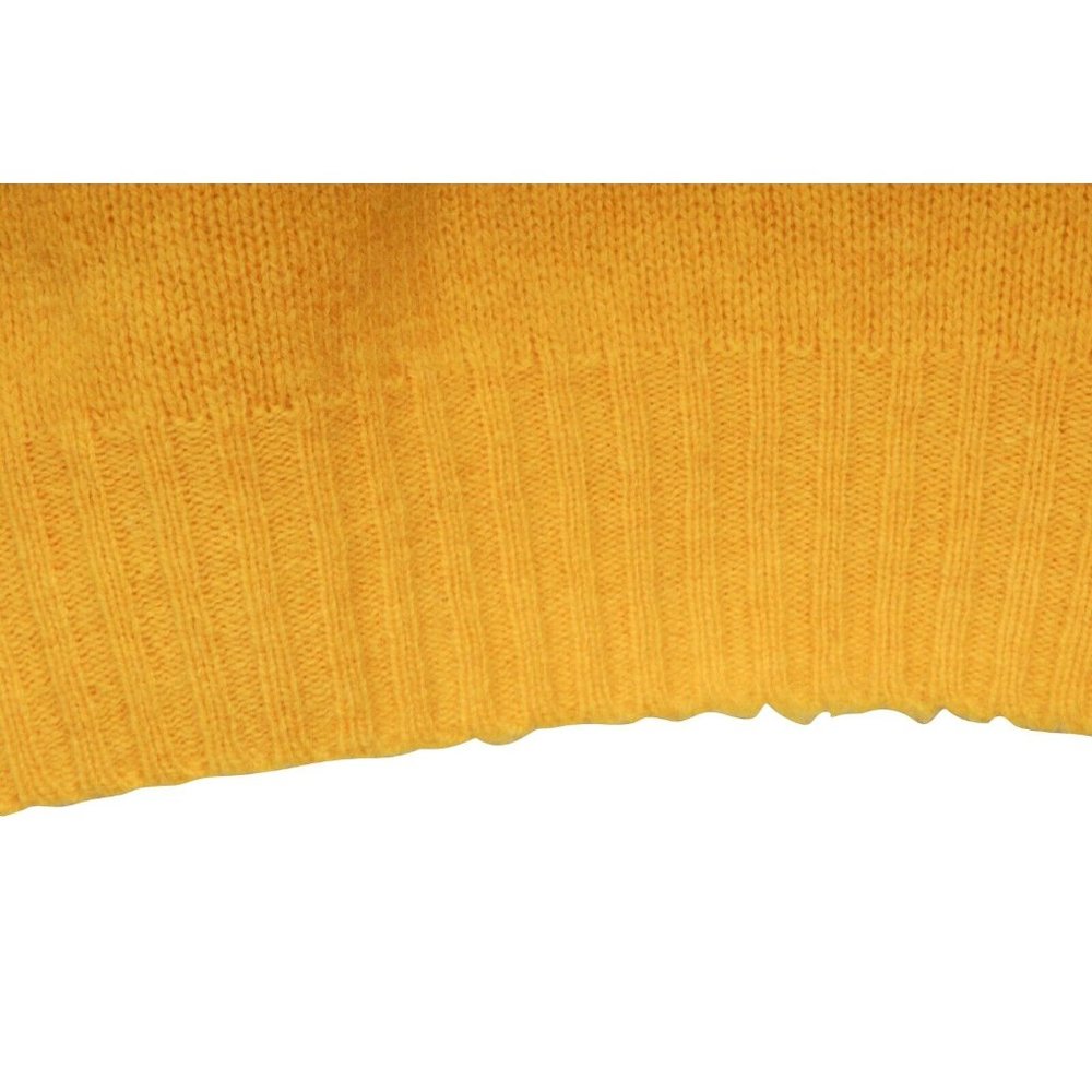 Celine Womens Crewneck Pullover Sweater Size Small Yellow 100% Wool Knit - Picture 5 of 9